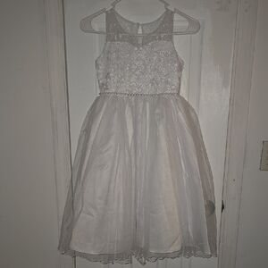 Elegant White Kids Dress